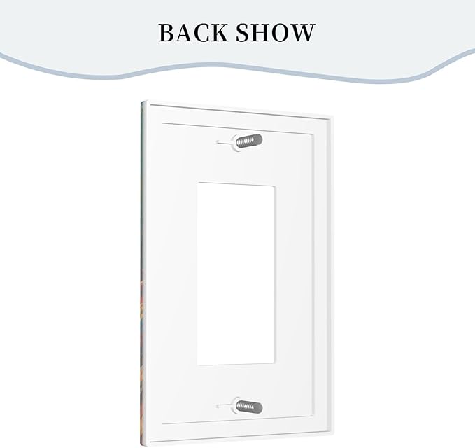 Decorative Art Light Switch Covers Mexican Sombrero & Serape Vibes 1 Gang Rocker Outlet Decorative Switch plate Faceplate GFCI Light Switch Covers for Home Decor