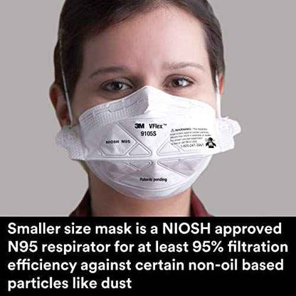 3M N95 Disposable Respirator, Pack of 50, VFlex Particulate Respirators, NIOSH Approved