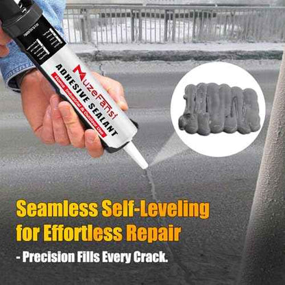 Concrete Crack Repair Sealant, Crack Joint Filler, Waterproof Self-Leveling Concrete Repair Sealant for Sealing Horizontal Surfaces Expansion Joints, 10.1 fl. oz (6 Pack, Gray)