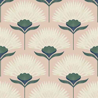 CiCiwind 17.3"¡¿393.7" Wallpaper Peel and Stick Pink Boho Wall Paper Floral Removable Self Adhesive Wallpaper for Bathroom Bedroom Laundry Room Papel Tapiz para Pared Wall Covering
