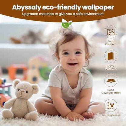 Wood Walnut Conntact Paper Peel and Stick - Brown Wooden Grain Vinyl Wrap Wallpaper Roll - Self Adhesive Kitchen Countertop Waterproof Wall Paper - Removable Cabinet Wall Covering 17.71''x118''