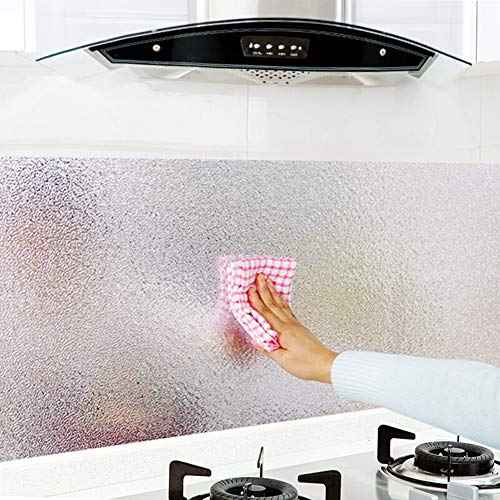 Livelynine Silver Contact Paper for Kitchen Oil Proof Waterproof Sticker Aluminum Foil Kitchen Wallpaper Backsplash Peel and Stick Self Adhesive Shelf Liners for Drawer Removable 15.8x78.8 Inch