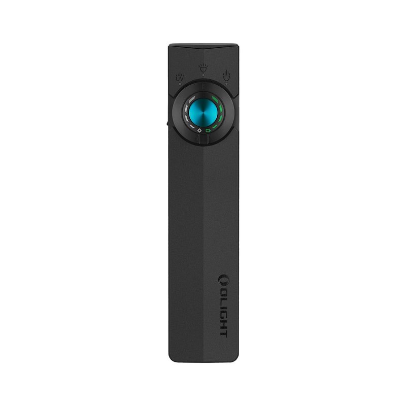 OLIGHT ArkPro EDC Flat Flashlight Rechargeable with Green Beam, UV and White LED,1500 Lumens USB-C Pocket Camping Flashlight, Spotlight Floodlight for Outdoor Emergency Working (Black NW)