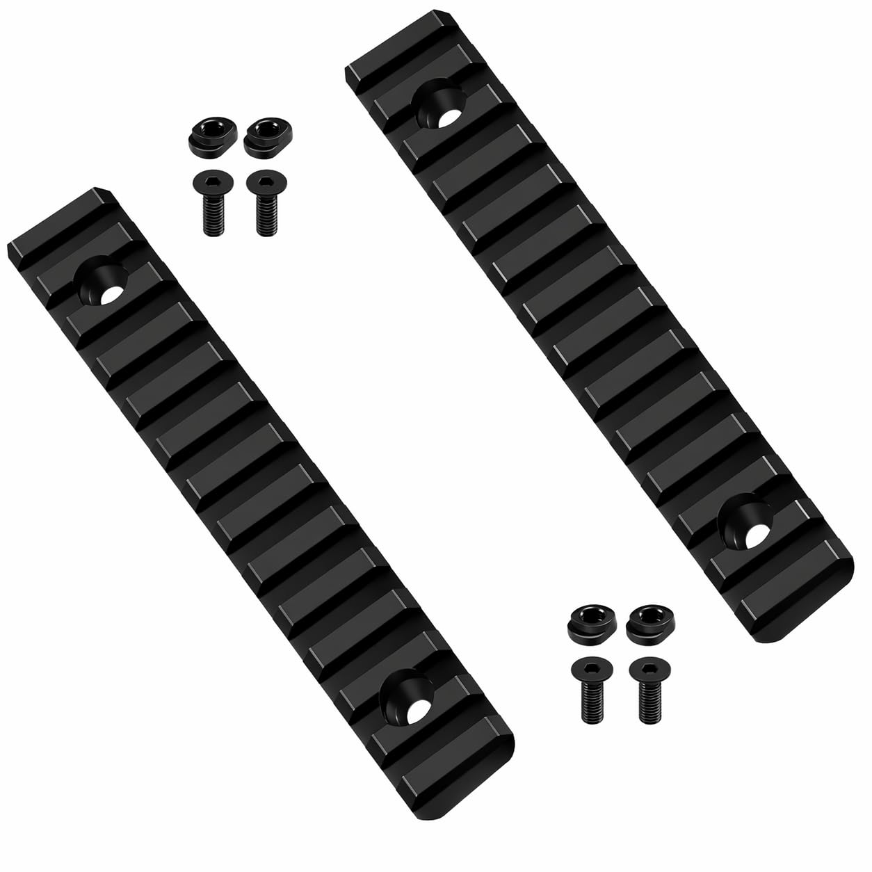 Gotical 11 Slots Rail Section for M Lok Handguard Eleven Slots Rail Picatinny Rail (2 Piece)
