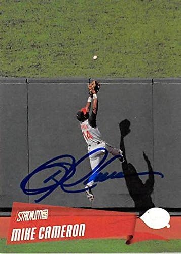 Sports Memorabilia Autograph Warehouse 301969 2000 Topps Mike Cameron Autographed No.161 Baseball Card - Cincinnati Reds