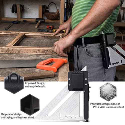 TOPOWN Rafter Square Belt Clip for 7In Rafter Square - Left and Right bidirectional Square Holster EDC Belt Tool Holster Compatible with Rafter Square Holder Clip On Belt The Fastest Quick