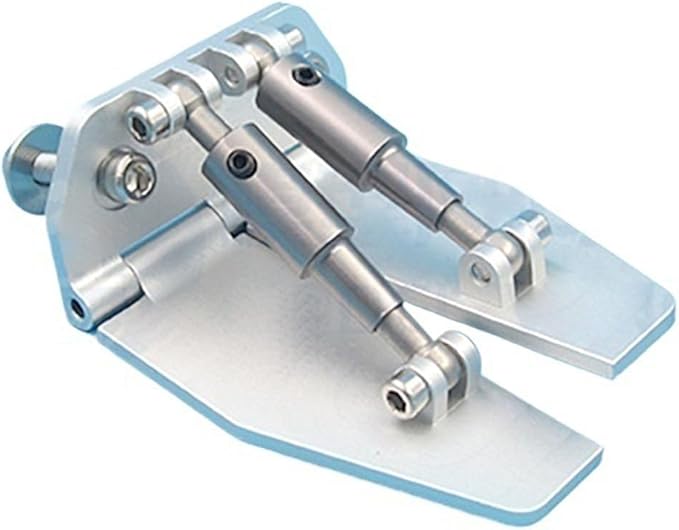 CNC Aluminum Trim Tabs 63mm for RC Gas Boat Racing O Boats Methanol Electric Speedboats Planing Plates 1 Pair