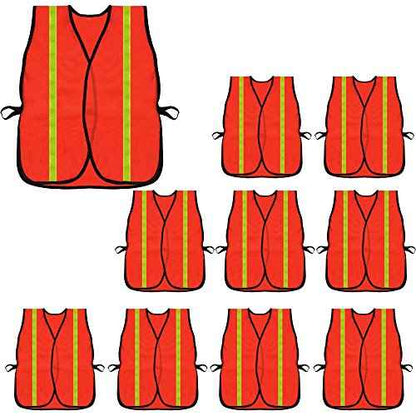 zojo High Visibility Safety Vests,Adjustable Size,Lightweight, Wholesale Reflective Vest for Outdoor Works, Cycling