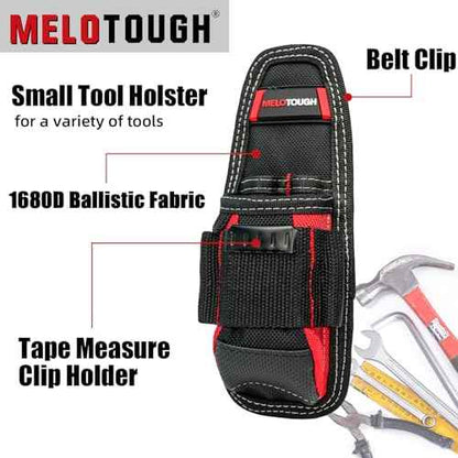 MELOTOUGH Small Tool Pouch Electrican Clip on Tool Pouch,Tool Belt Pouch with Belt Holster Mini Electrican Tool Holder with Sanp Clip
