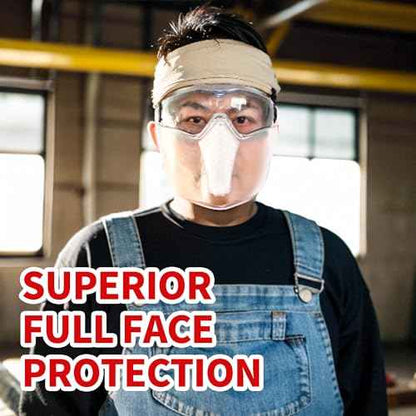 JILERWEAR Grinding Face Shields with Anti-Fog &Scratch-Resistant Coating-ANSI Z87.1 Certified Full Face Protection for Work (Goggles + Shield)