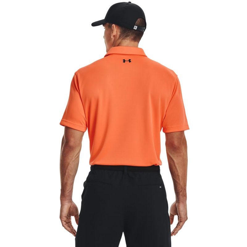 Under Armour Men's Tech Golf Polo, (866) Orange Blast / / Black, 4X-Large