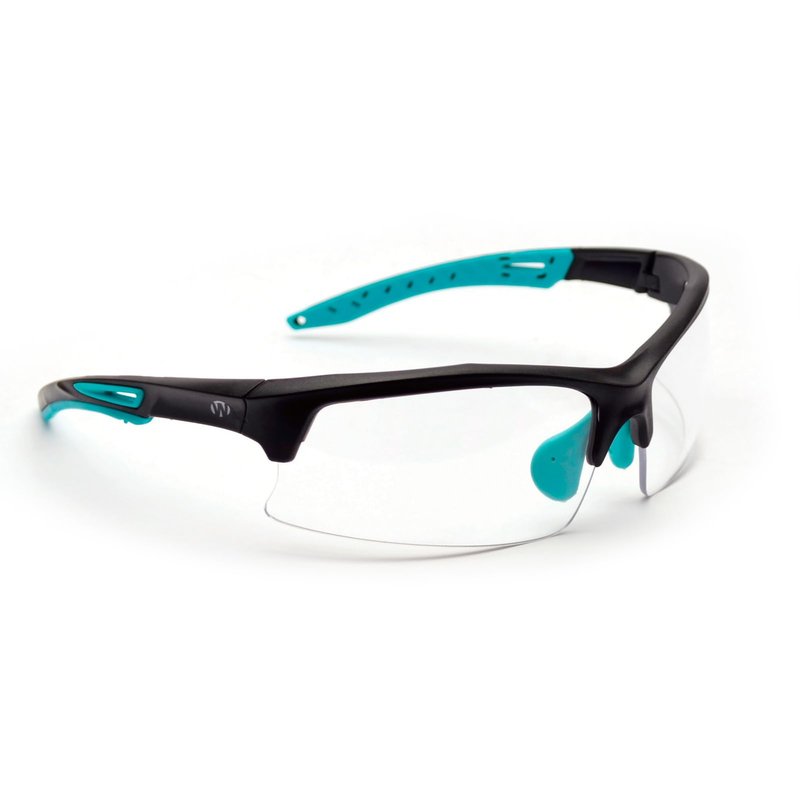 Walker's Unisex Teal Impact Resistant Sport Glasses | Durable Non-Slip Rubberized Frame UV Protection Shooting Outdoor Sports Glasses w/ Clear Lenses