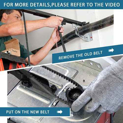 41A5250-1 Drive Belt for 8ft High Garage Doors, 261'' Garage Door Openers Belt 041A5250-1,Replacement Belt Compatible with Some Liftmaster/Chamberlain Belt Drive Garage Door Opener