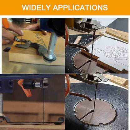 5-Inch Scroll Saw Blade Pin End Replacement 48Pack for Wood, High Carbon Steel(24TPI, 18TPI£¬15 TPI, 10TPI 12pcs Each)