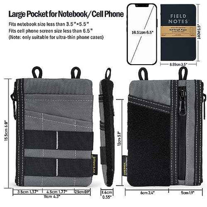 VIPERADE VE16 EDC Pouch, EDC Organizer for Men - Pocket Organizer Multitool Pouch Wallet for EDC Gears