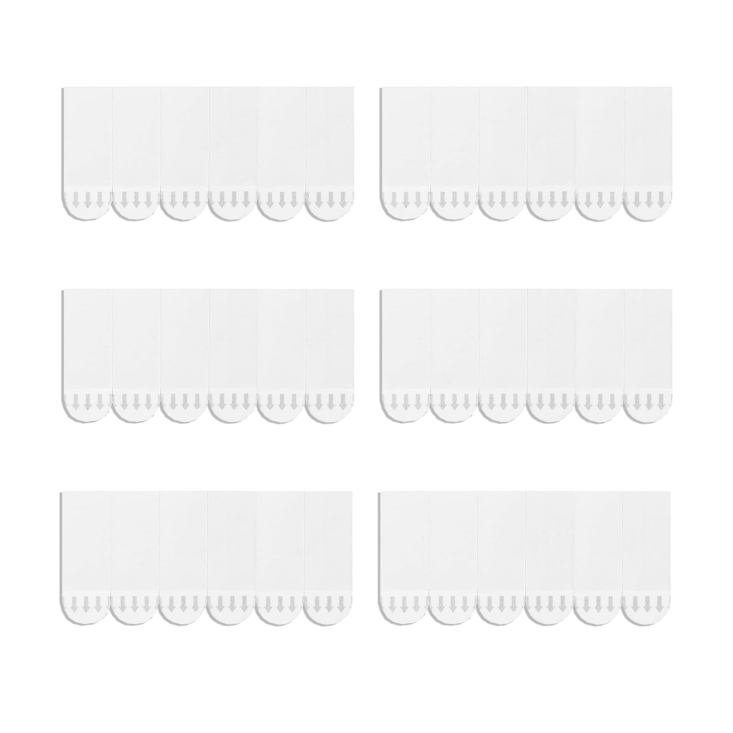 132 Pack Small Replacement Adhesive Strips Refill, Poster Strips, Damage-Free Hanging Strips for Wall Hooks, No Tools Removable Sticky Strips for Home, Office, and Dorm Decor, White Adhesive
