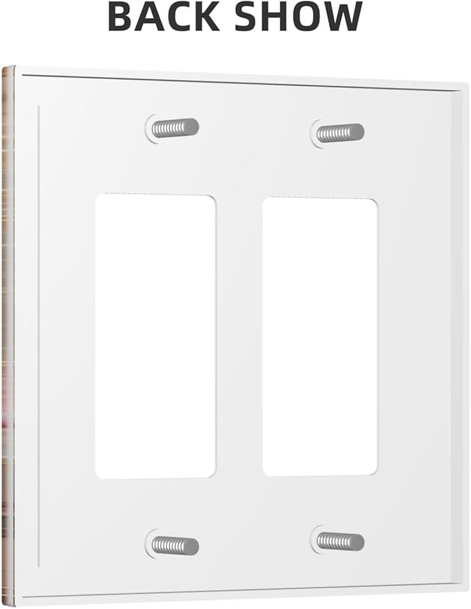Pink Blooming Flowers Peonies Floral Dual Outlet Covers Wall Plate 2 Gang Rocker Decora Decorative Switch plate Electrical Faceplate GFCI Light Switch Covers for Farmhouse Living Decor
