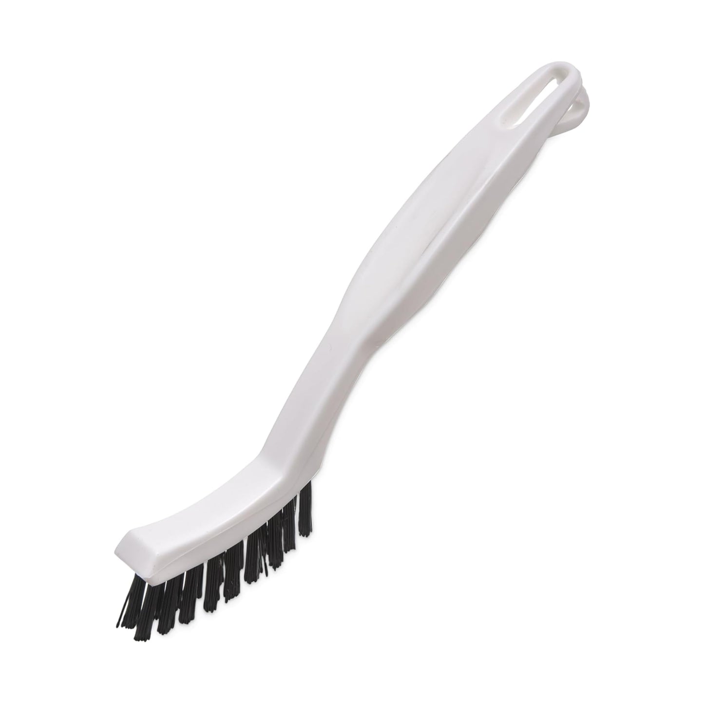 SPARTA Flo-Pac Grout Brush with Nylon Bristles, Scrubber with Handle for Bathroom and Kitchen Tile, 8", White