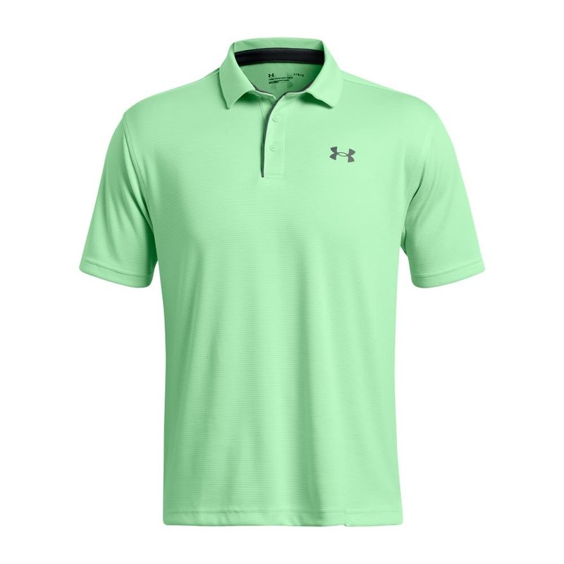 Under Armour Men's Tech Golf Polo, (350) Matrix Green / / Pitch Gray, Small