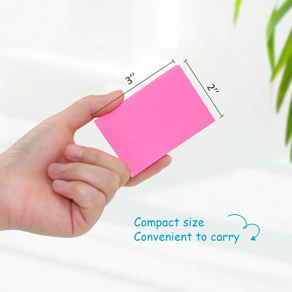 Sticky Notes - VANZAVANZU Self-Stick Notes 2x3 in, 12 Pads, 100 Sheets/Pad, 6 Bright Colors, Easy Post Notes (3x2 in, 12 Pads)