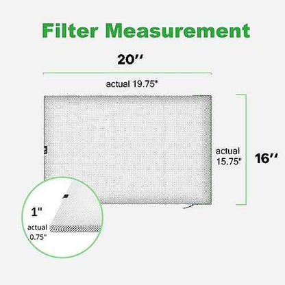 REair 16x20x1 Air filter Pro Kit, Washable and Reusable Air Filter 16x20x1 for AC HVAC Furnace, MERV 8 Air Filters Machine Washable & Dryer Friendly, AC Furnace Air Filter, Include 2 Filters&1 Frame