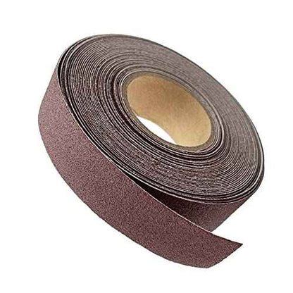 180 Grit Continuous Sandpaper Roll 1" x 26 Feet Emery Cloth Aluminium Oxide Abrasive Sandpaper Roll Drum Sander Sandpaper Rolls for Wood Furniture Finishing Metal Sanding Automotive Polishing