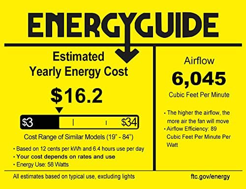 Depuley 60-Inch Ceiling Fan with Light: 8-Blade Large Ceiling Fans with Remote Control - Ultra Quiet DC Motor Reversible Timer Brown