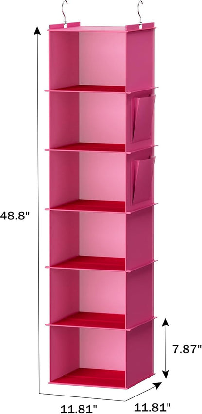 YOUDENOVA Hanging Closet Organizer, Closet Hanging Storage Shelves