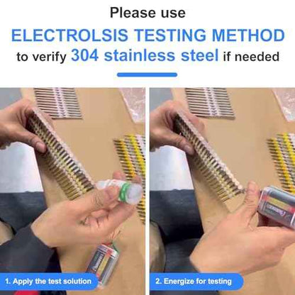 Framing Nails 304 Stainless Steel 21¡Æ Full Round Head Nail 21 Degree Ring Shank Nail for Pneumatic, Electric 21 degree Framing Nailer (2 inch (250 pcs))