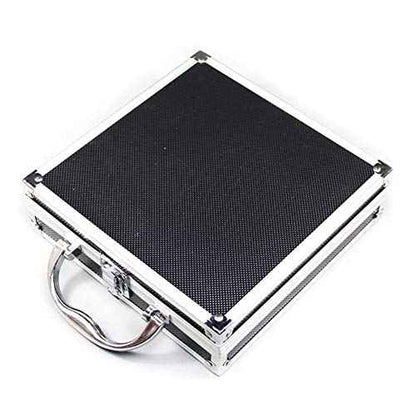 Aluminum Carrying Case,Mini Aluminum Case Foam Briefcase ToolBox Carrying Case Portable Tool Case (215 * 215 * 65mm)