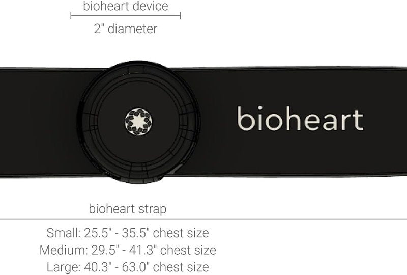 Bioheart 24/7 Continuous Heart Monitor - Smart Wearable Chest Strap with One Month Subscription