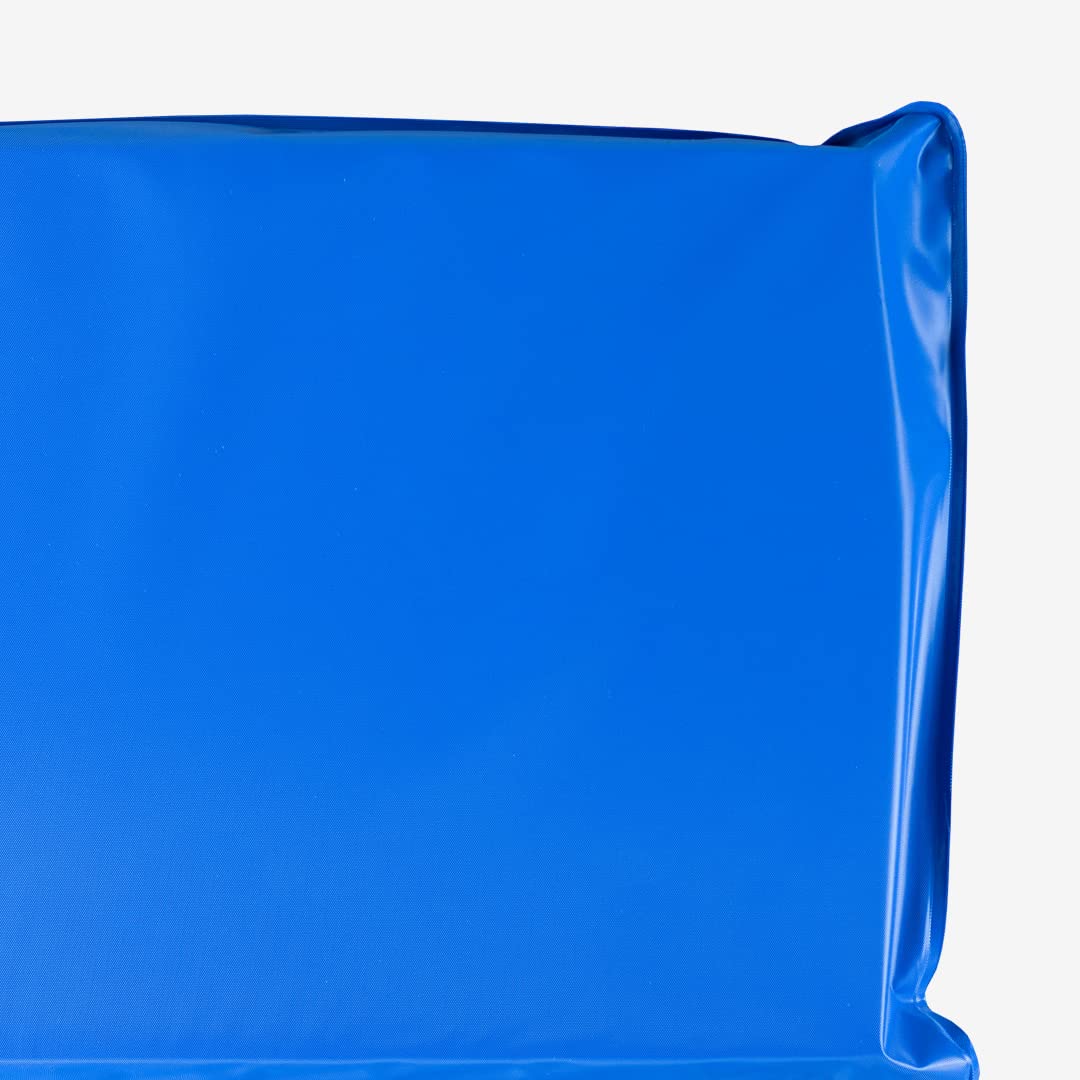 KinderMat, 5/8" Thick, 4-Section Rest Mat, NEW - NOT RESOLD, 45" x 19" x 5/8", Red/Blue, Great for School, Daycare, Travel, and Home, Made in The USA