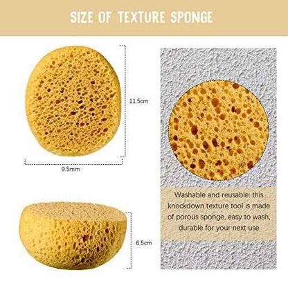 3 Pieces Knockdown Texture Sponge, Orange Peel Texture Patch Sponge, DIY Drywall Repair for Ceiling Repair(11.5 x 9.5 x 6.5 cm)