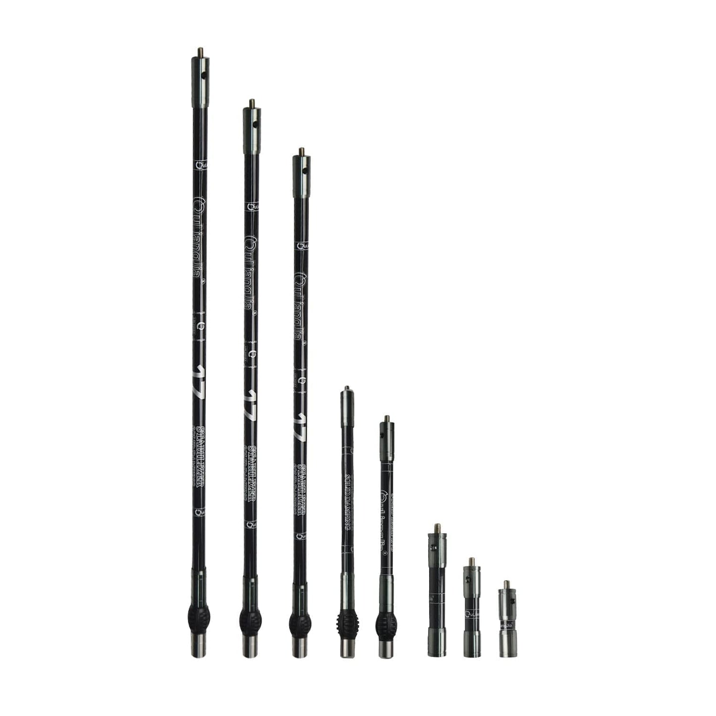 AMEYXGS Balance Bar Stabilizer 3/4/5/10/12/26/28/30 inch Carbon Fiber Bow Stabilizer Extension Pole Rod Bow Stabilizer Weight Silencer Damping for Recurve Bow and Compound Bow (Gray, 5 inch)