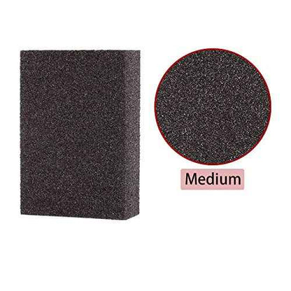 Sanding Sponge, Sanding Blocks, Washable and Reusable Sand Sponge Kit, 8 Pieces (Medium Grade)