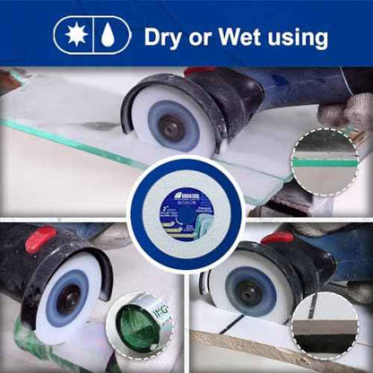 SHDIATOOL Glass Diamond Cutting Disc 2-Inch Saw Blade, Ultra-Thin Cut Off Wheel for Tile Ceramic Porcelain Marble 50mm (5 of Pack)
