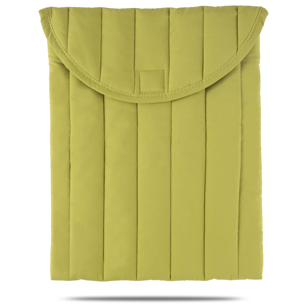 Linpr Puffy Laptop Sleeve 11-12 Inch Green, Protective Carrying Case for Men and Women, Cute Case Bag Compatible with 11 and 12 Inch Laptops, 10.9" Ipad 10, 10.2" Ipad 7 8 9 in Cover