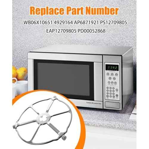 WB02X32600 Microwave Turntable Ring Fits for GE CTC912P2N1S1 CSB912M2N2S5 ZSB9131N1SS Microwave Rotating Ring Tray Support Replace WB06X10651 4929164 AP6871921 PS12709805 EAP12709805