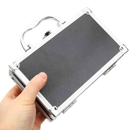 Mini Briefcase Aluminum Tool Holder Box Case, Baby Briefcase Zarges Aluminum Cases Professional Flight Briefcase Tool Box Travel Luggage Organizer Case for Craftsman Carry Man
