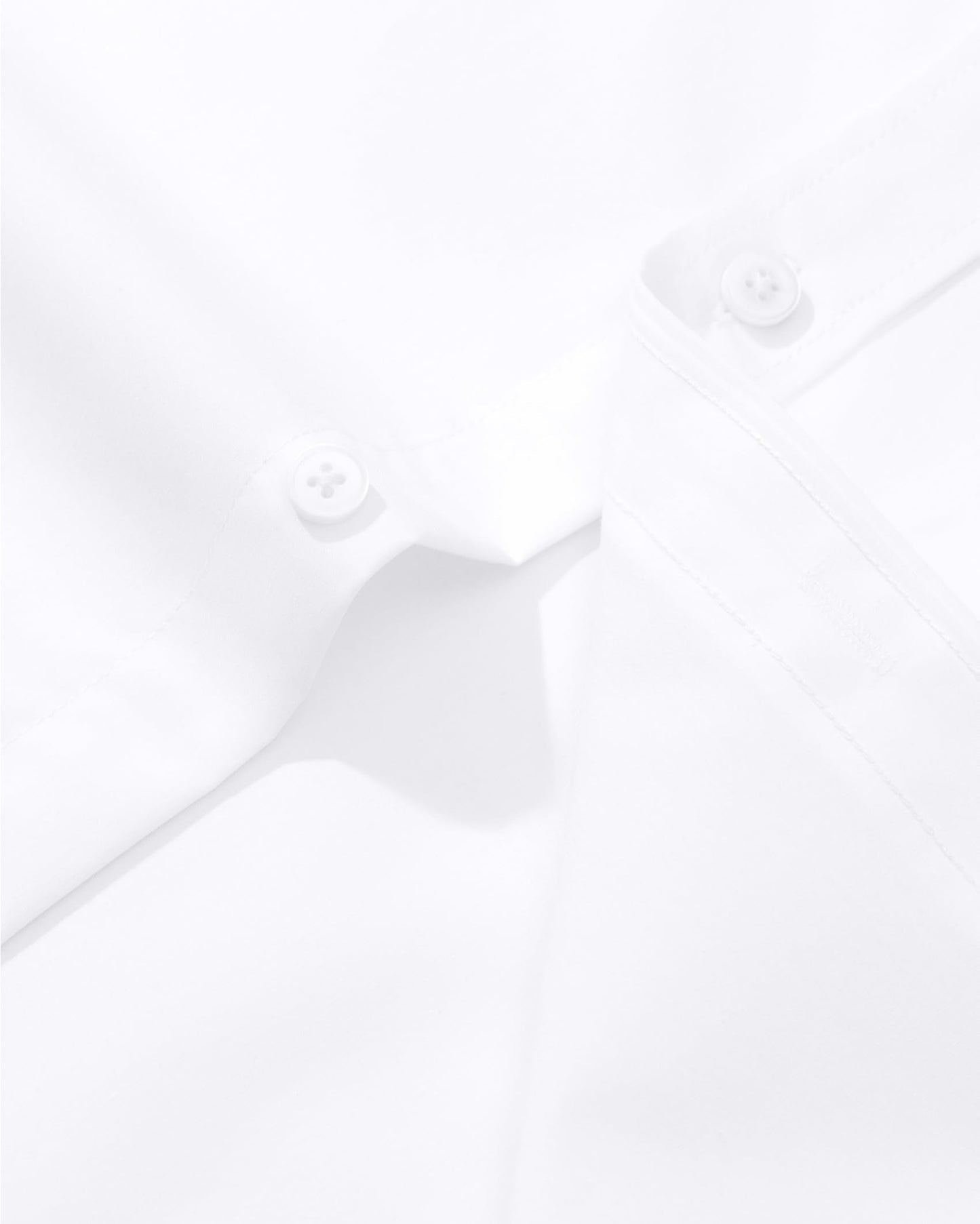 Alimens & Gentle Mens Dress Shirts Regular Fit Stretch Stain Shield Long Sleeve Solid Business Wedding White Button Down Shirts,White,Large