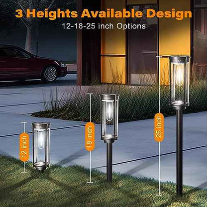 Solar Pathway Lights Outdoor 8Pack, 12H Lasting Solar Powered Path Lights for Outside, IP65 Waterproof Solar Walkway Lights Outdoor for Yard Sidewalk Driveway Patio