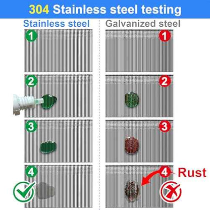 16 Gauge 304 Stainless Steel Straight Finish Nails, Assorted Size Project Pack for Pneumatic, Electric Finish Nailer or Nail Gun (1-1/2")