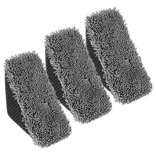 3 PCS Tire Shine Applicator Sponges, Microfiber Tire Brightener Applicator Pad Durable and Reusable Tires Dressing Applicators Pad, Tires Applicator-Pad for Car Detailing Cleaning Sealant Conditioner