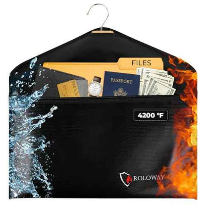 ROLOWAY Hanger Diversion Fireproof Safe, Hidden Compartment for Home & Travel, Secret Safe for Cash Hiding Under Clothes
