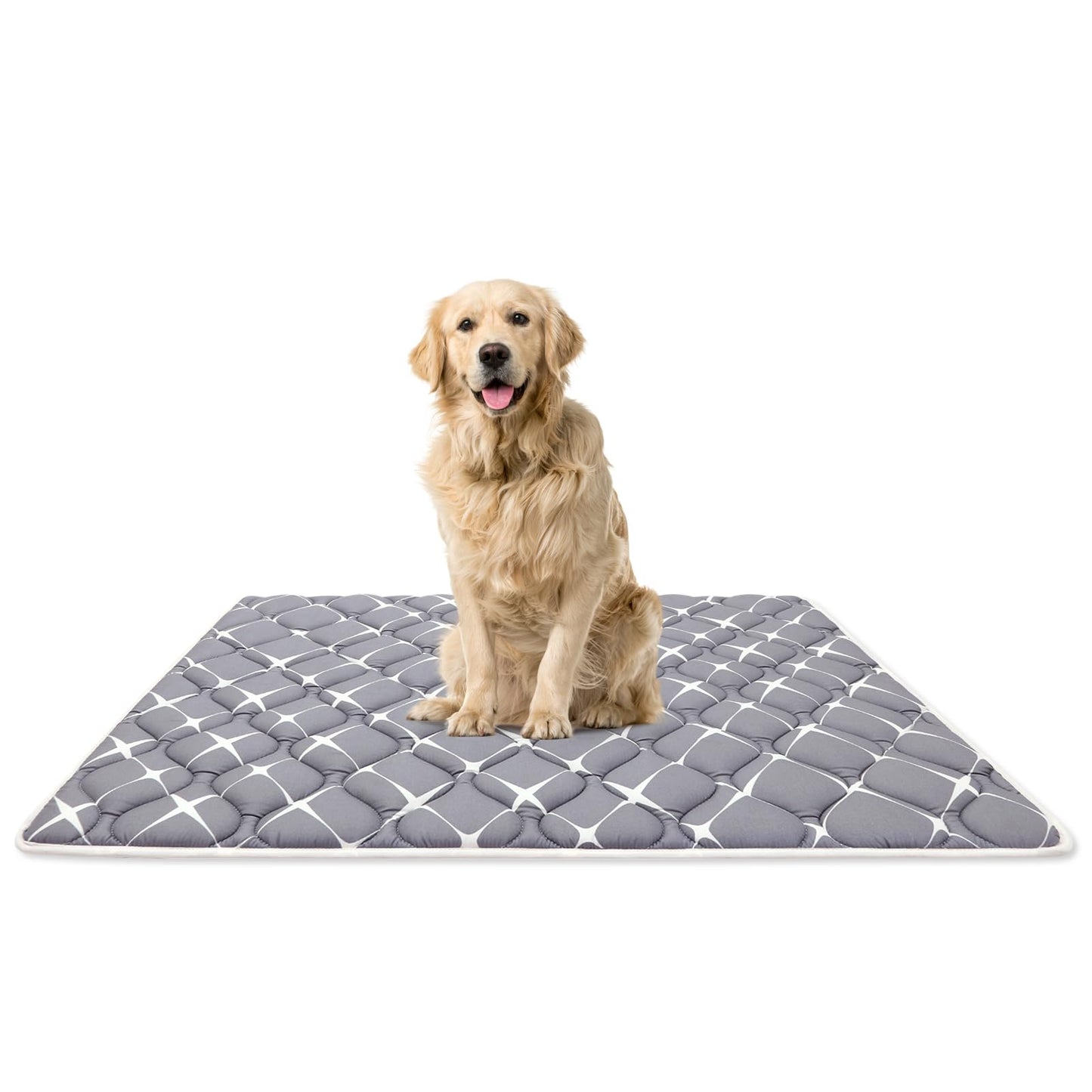 Bubble bear Dog Crate Mat - Ultra Soft, Washable & Anti-Slip Kennel Pad for Small/Medium/Large Dogs, Dark-Hued to Hide Stains (42"x28")