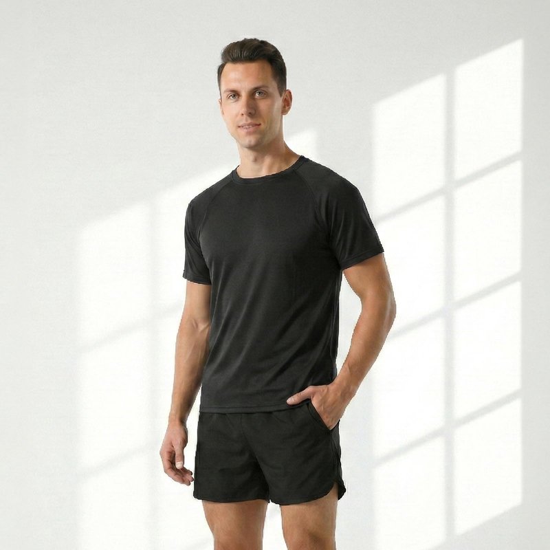 HYCOPROT Men’s Quick Dry Workout T Shirts Moisture Wicking Short Sleeve Athletic Loose Fit Undershirts Lightweight Breathable Activewear Tee Tops Fitness Clothing for Running Training Hiking Casual