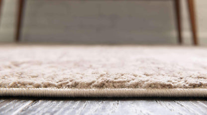 Unique Loom Oasis Collection Area Rug - Water (8' x 10' Oval, Brown/ Beige)