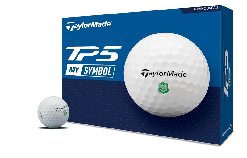TaylorMade Golf 2024 Symbol TP5 Dollar GOLFBALLS ONE Dozen