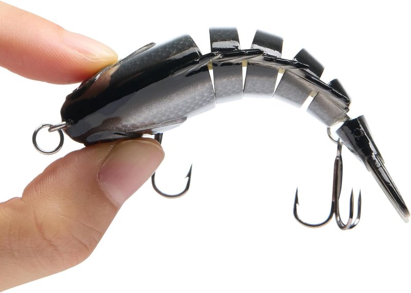 BASSDASH Multi-Jointed Bluegill Swimbaits - Hard Topwater Bass Fishing Lures | 3.5in/0.85oz