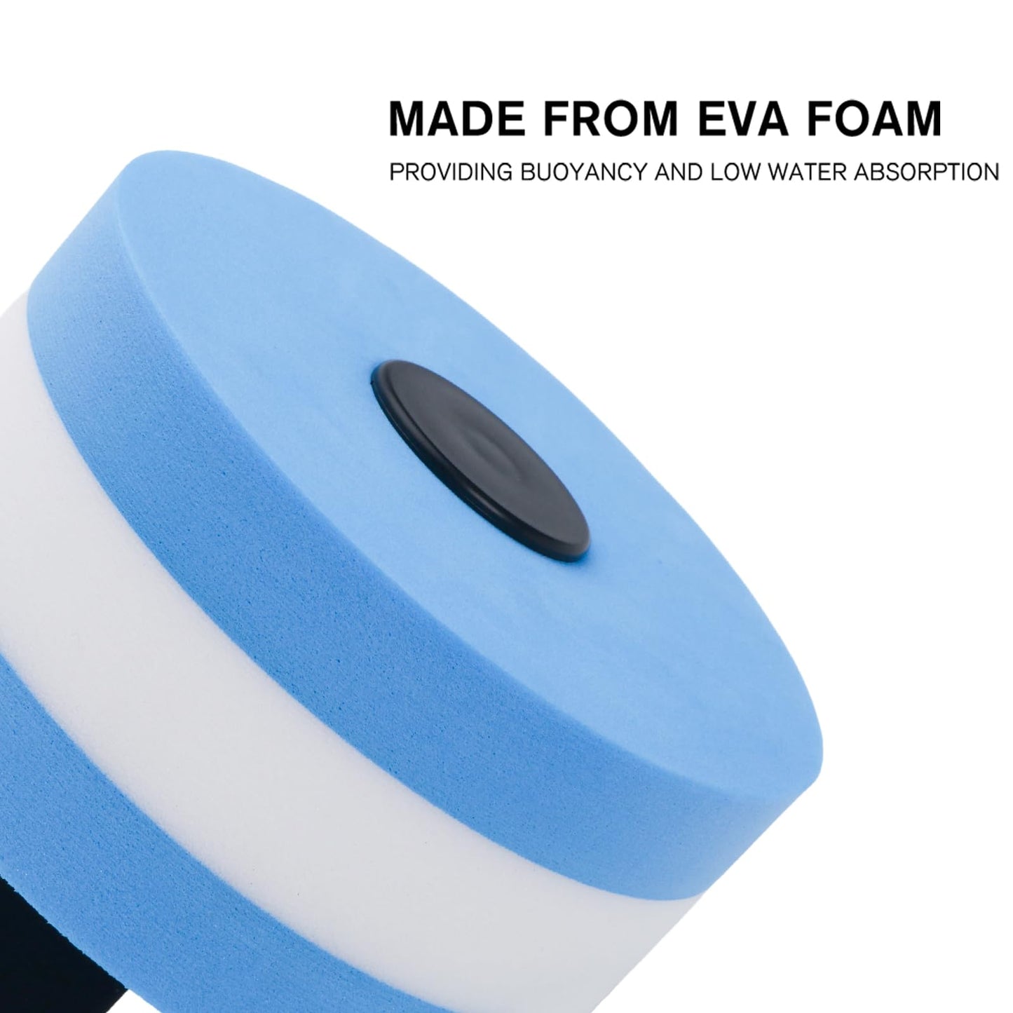 Water Dumbells, Aquatic Exercise Dumbell Set of 2 Water Aerobic Exercise Foam Dumbbells Pool Resistance Water Fitness Equipment for Weight Loss (Blue)
